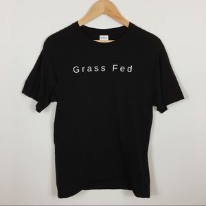Vegan Grass Fed Black Graphic Tee